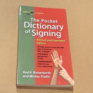 Pocket Dictionary of Signing by Rod R. Butterworth and Mickey Flodin Expanded